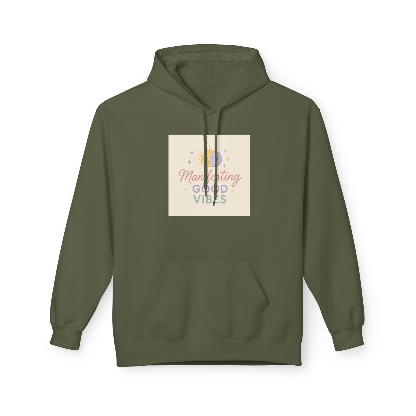 Manifesting Good Vibes Unisex Midweight Softstyle Fleece Hoodie