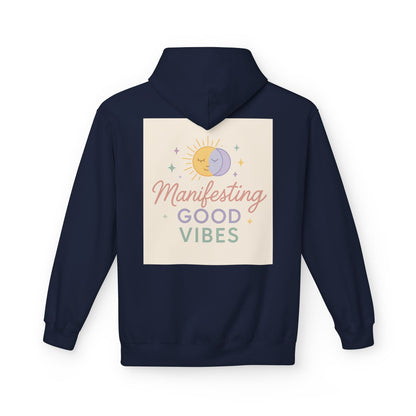 Manifesting Good Vibes Unisex Midweight Softstyle Fleece Hoodie