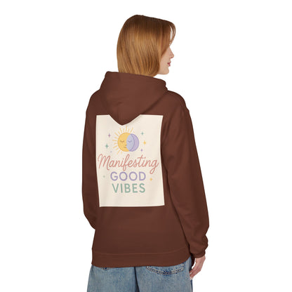 Manifesting Good Vibes Unisex Midweight Softstyle Fleece Hoodie