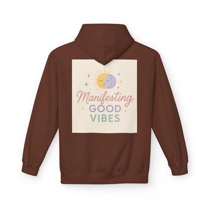 Manifesting Good Vibes Unisex Midweight Softstyle Fleece Hoodie