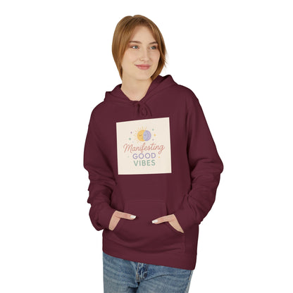 Manifesting Good Vibes Unisex Midweight Softstyle Fleece Hoodie