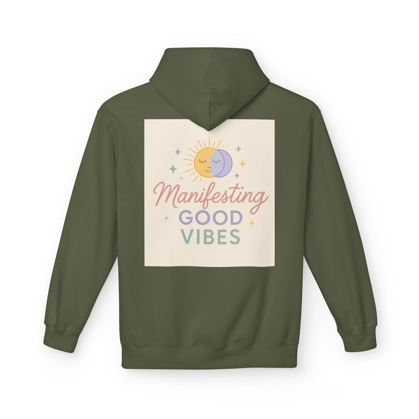 Manifesting Good Vibes Unisex Midweight Softstyle Fleece Hoodie