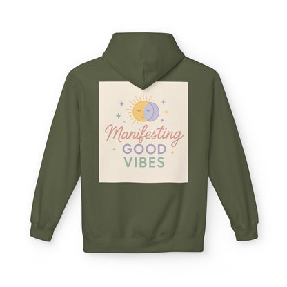 Manifesting Good Vibes Unisex Midweight Softstyle Fleece Hoodie
